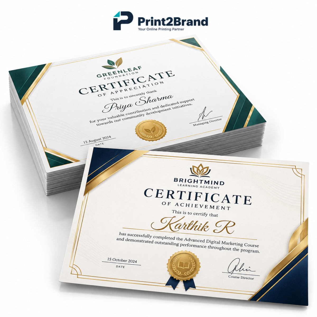 Certificates